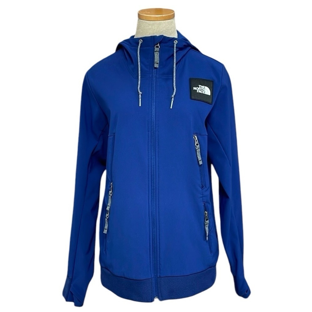 THE NORTH FACE Jacket Soft Shell Coat Blue Pockets Women’s Size Small